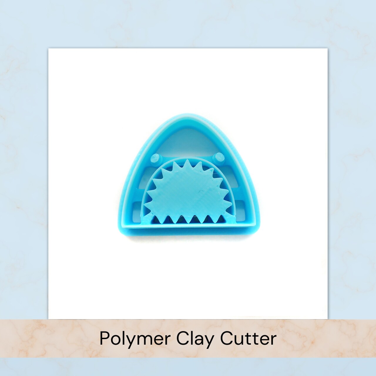 Shark Head Clay Cutter, Animal Shape for Polymer Clay, 1 inch tall, Adorabilities